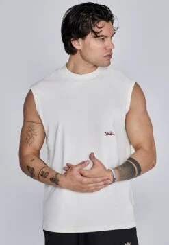 SikSilk Ecru Red Vest