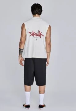 SikSilk Ecru Red Vest -Modern Men Wear Shop SS 27953 5