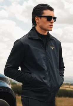 SikSilk Black Track Top