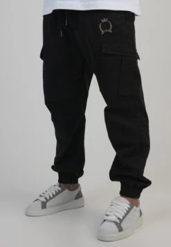 SikSilk Black Regular Fit Cargos