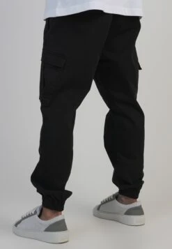 SikSilk Black Regular Fit Cargos -Modern Men Wear Shop SS 27982 3