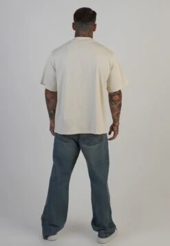 SikSilk Ecru Signature T-Shirt -Modern Men Wear Shop SS 27994 5