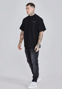 SikSilk Black Graphic T-Shirt -Modern Men Wear Shop SS 28000 4