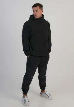 SikSilk Black Polar Fleece Hoodie -Modern Men Wear Shop SS 28139 4