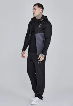 SikSilk Black And Grey Full Zip Hoodie -Modern Men Wear Shop SS 28155 4