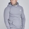 SikSilk Grey Essentials Poly Hoodie -Modern Men Wear Shop SS 28161 1