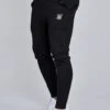 SikSilk Black Essentials Poly Joggers -Modern Men Wear Shop SS 28162 1