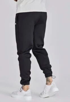 SikSilk Black Smart Cargo Joggers -Modern Men Wear Shop SS 28226 3
