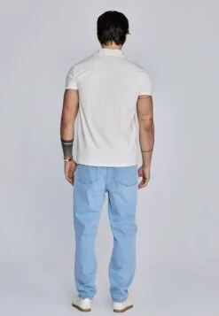 SikSilk Ecru Smart Revere Polo -Modern Men Wear Shop SS 28300 5