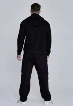 SikSilk Black Essentials Full Zip Hoodie -Modern Men Wear Shop SS 28338 5