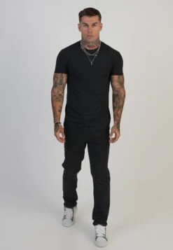 SikSilk Black Slim Fit Jeans -Modern Men Wear Shop SS 28389 4