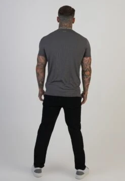 SikSilk Grey Muscle Fit T-Shirt -Modern Men Wear Shop SS 28630 5