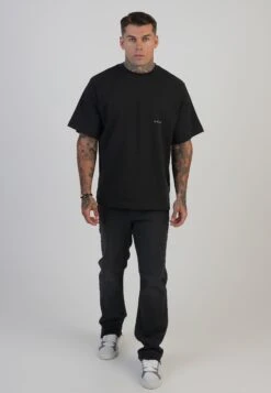 SikSilk Black Flare Fit Jeans -Modern Men Wear Shop SS 28658 4