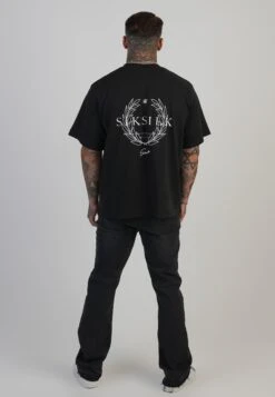 SikSilk Black Flare Fit Jeans -Modern Men Wear Shop SS 28658 5