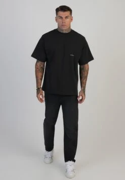 SikSilk Black Tapered Fit Jeans -Modern Men Wear Shop SS 28664 4