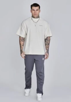 SikSilk Dark Grey Essentials Poly Joggers -Modern Men Wear Shop SS 28749 4