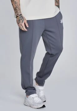 SikSilk Dark Grey Essentials Pleated Pants