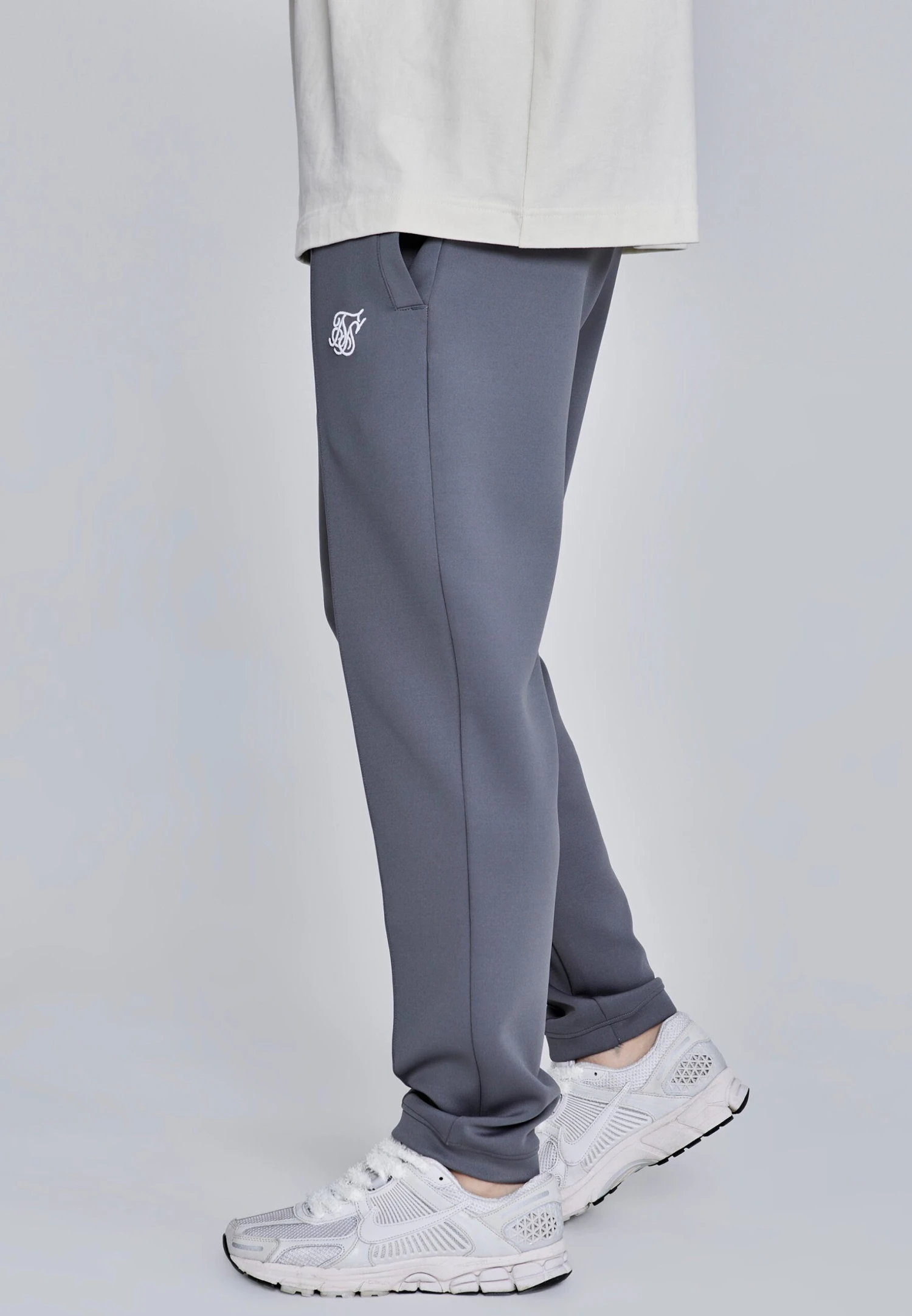 SikSilk Dark Grey Essentials Pleated Pants 4 SikSilk Dark Grey Essentials Pleated Pants - Image 2