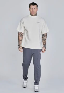 SikSilk Dark Grey Essentials Pleated Pants 10 SikSilk Dark Grey Essentials Pleated Pants -Modern Men Wear Shop SS 28750 4