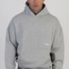 SikSilk Grey Marl Graphic Hoodie -Modern Men Wear Shop SS 28758 1