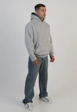 SikSilk Grey Marl Graphic Hoodie -Modern Men Wear Shop SS 28758 4