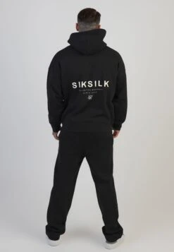 SikSilk Black Graphic Hoodie -Modern Men Wear Shop SS 28858 5